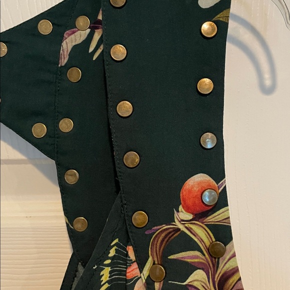 Anthropologie Studded Harness Midi Dress Size M - Picture 6 of 10